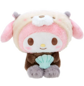 This My Melody the Sea Otter Plushie is absolutely to die for. Combining My Melody's iconic charm with the cute sea otter theme, this plushie is a must-have for any collector. My Melody's recognizable cuteness, paired with the sea otter's famously cute face, makes this aquatic-themed plushie design highly sought after. Its vibrant colors and soft material add to its irresistible charm.